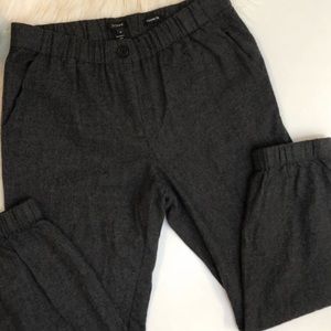 J crew wool cropped joggers size 4